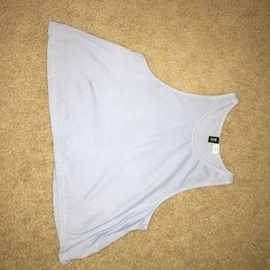 Light blue sleeveless crop top from Pacsun